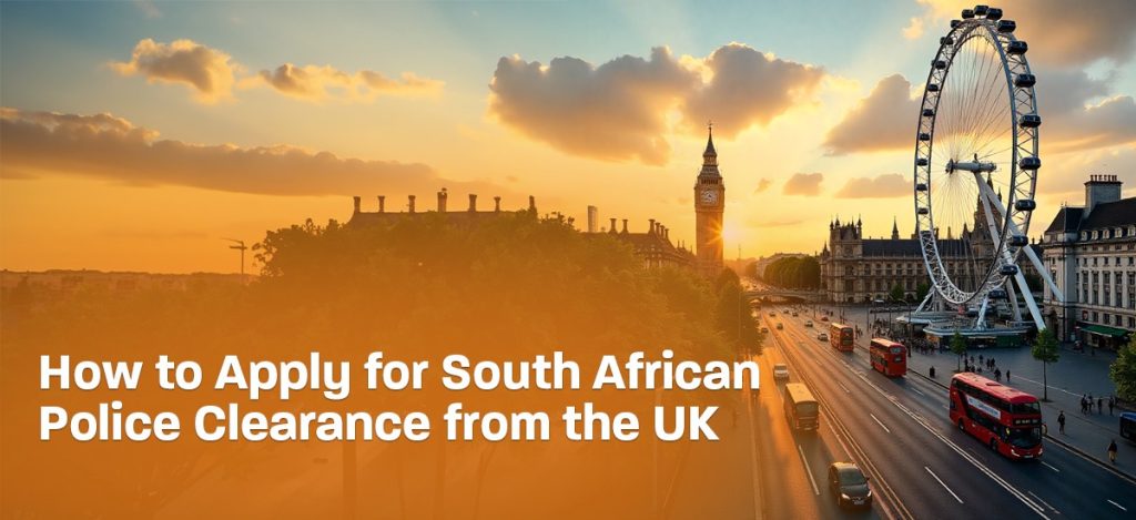 South African police clearance from the UK