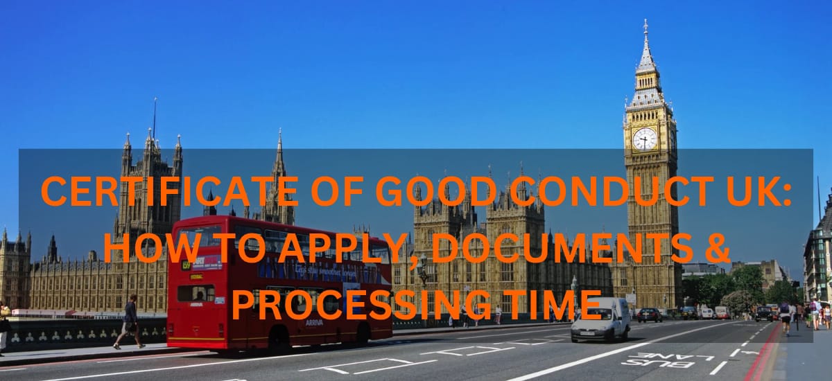 Certificate of Good Conduct UK