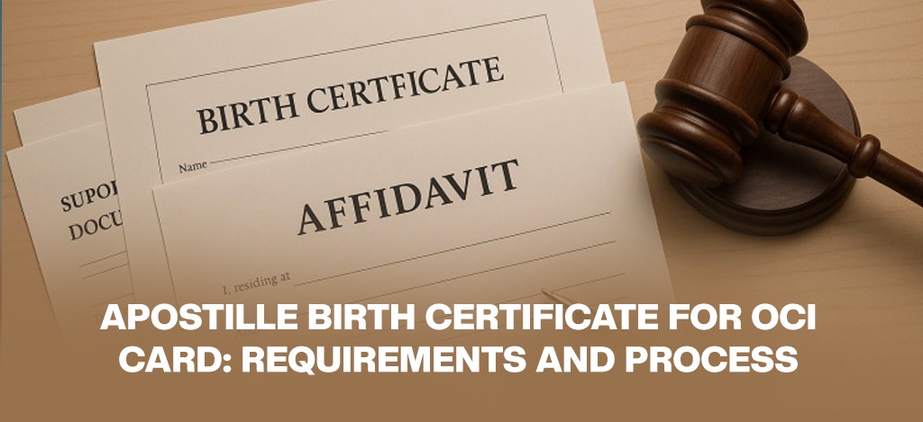 apostille birth certificate for oci card