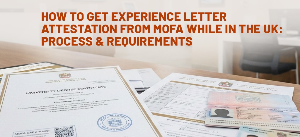 experience letter attestation from mofa